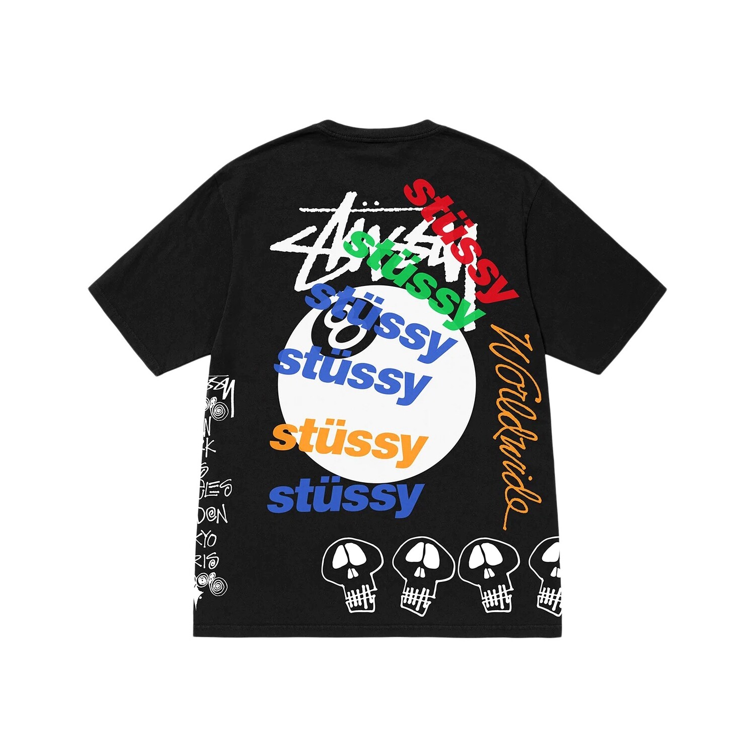 Stussy Test Strike Pigment Dyed T Shirt - Mr Hype